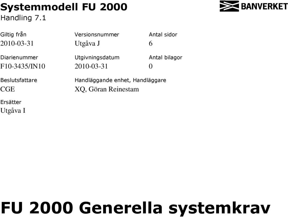 Diarienummer Utgivningsdatum Antal bilagor F10-3435/IN10