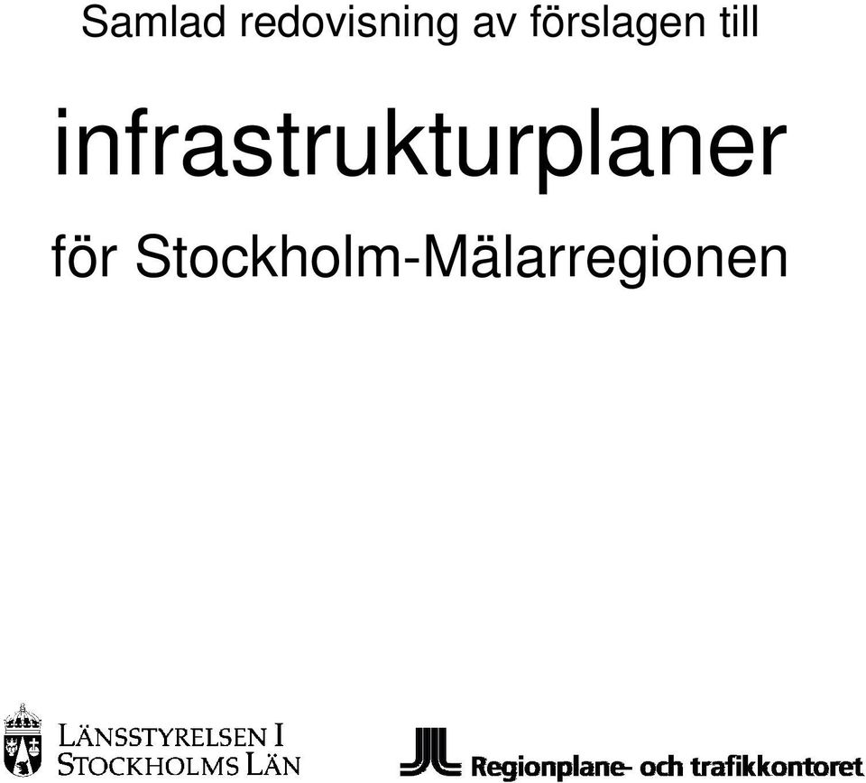 infrastrukturplaner