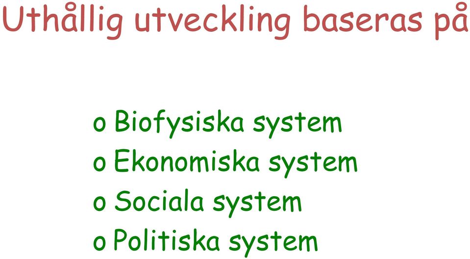 system o Ekonomiska system