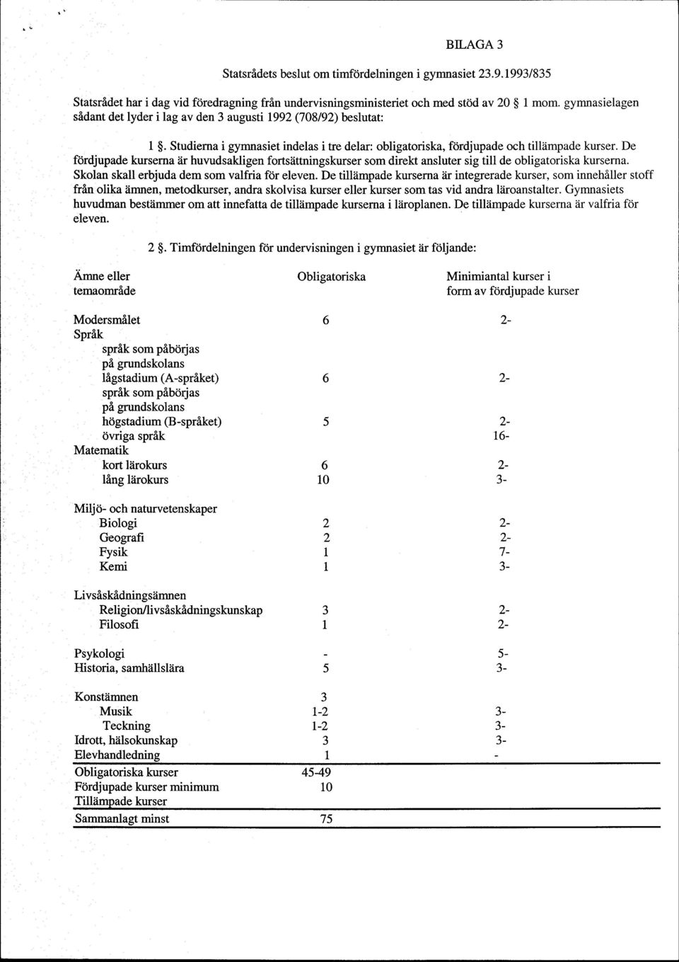 De f6rdjupde kursern iir huwdskligen fortsiittningskurser som direkt nsluter sig till de obligtorisk kursern. Skoln skll erbjud dem som vlfri fdr eleven.