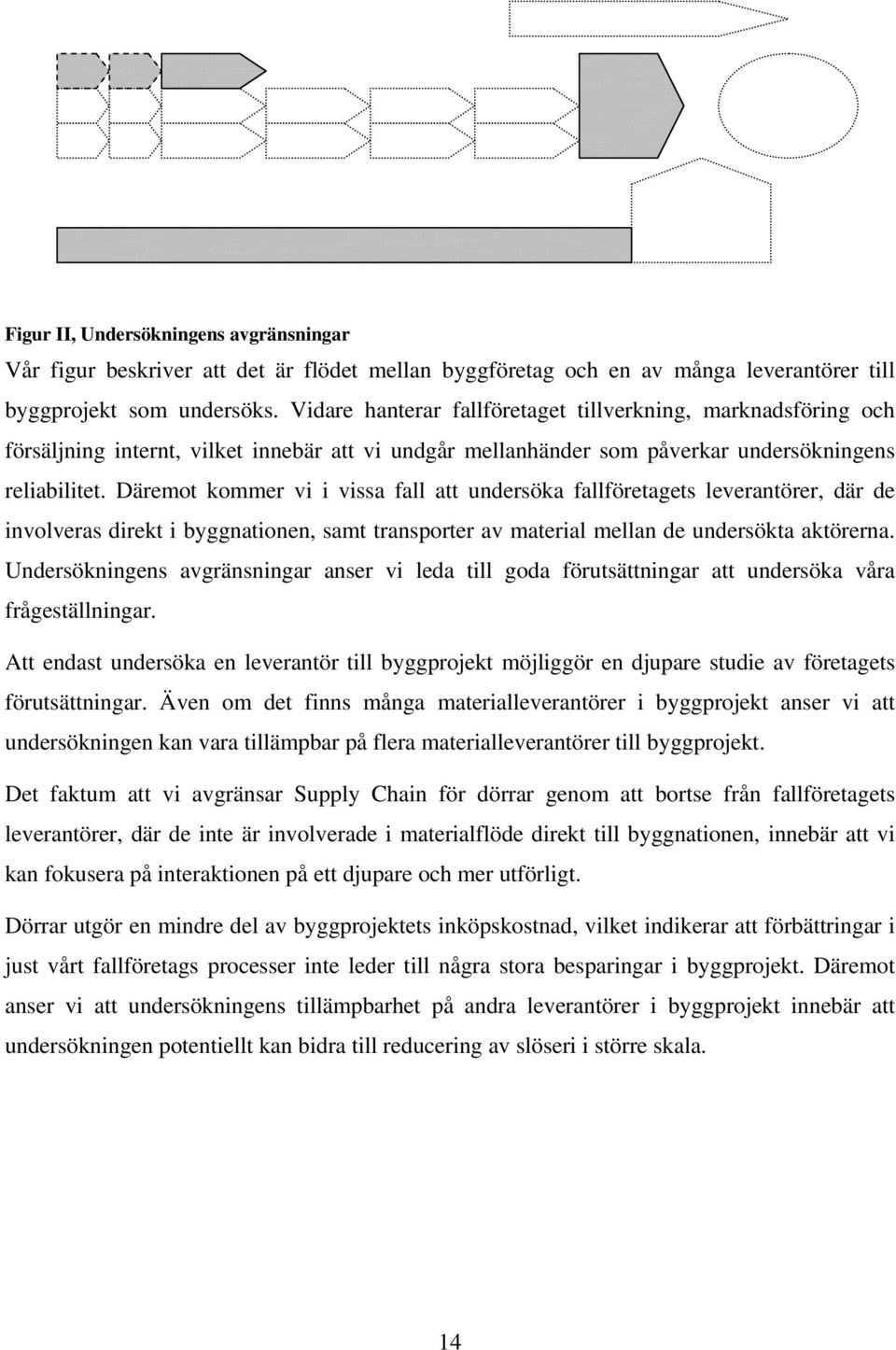 Däremot kommer vi i vissa fall att undersöka fallföretagets leverantörer, där de involveras direkt i byggnationen, samt transporter av material mellan de undersökta aktörerna.
