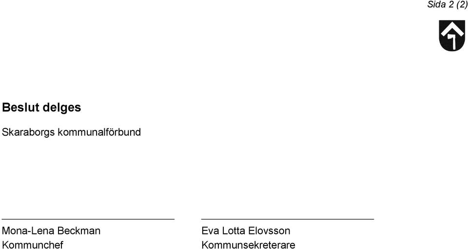 Mona-Lena Beckman Kommunchef