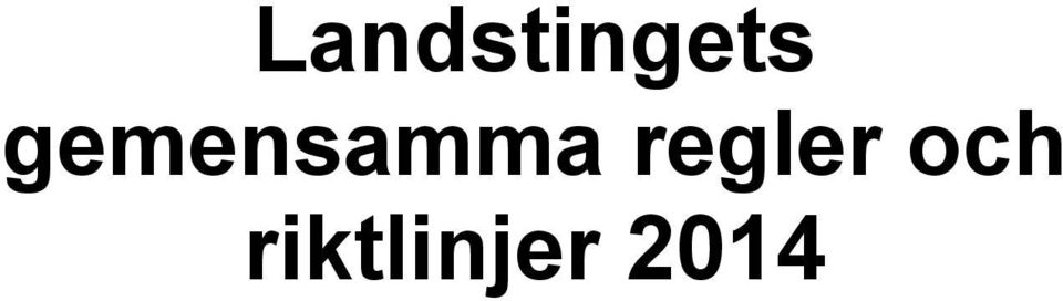 regler och