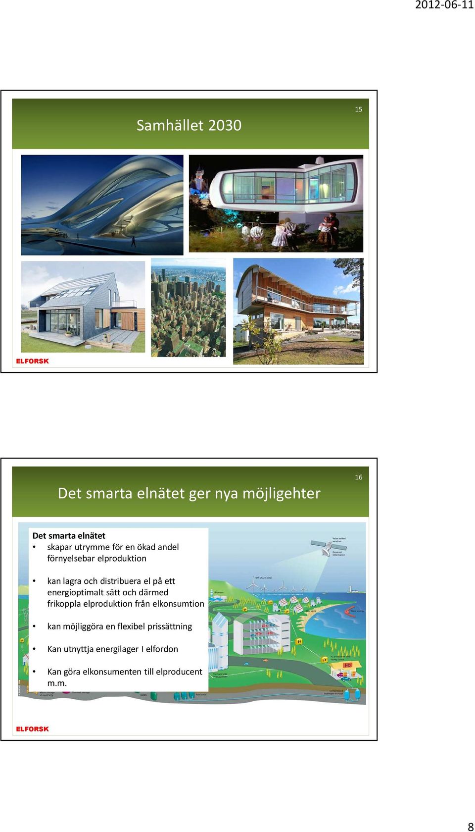 energioptimalt sätt och därmed frikoppla elproduktion från elkonsumtion kan möjliggöra en