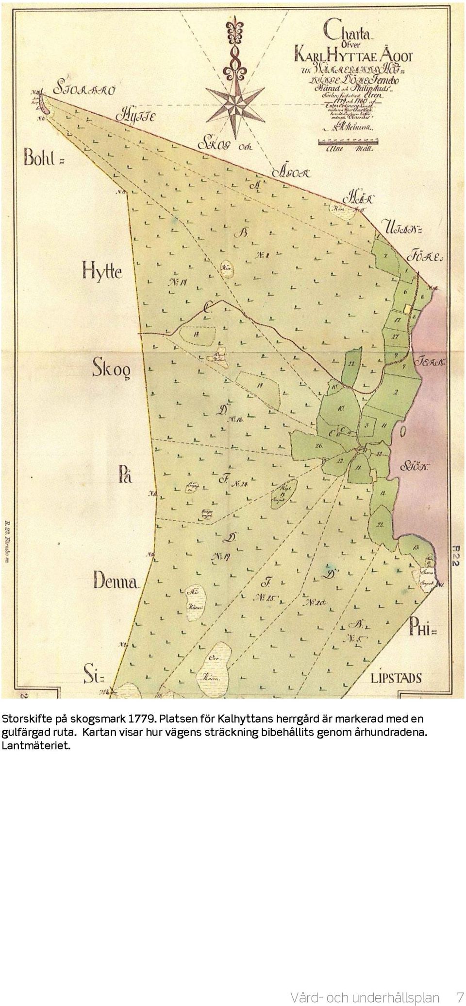 gulfärgad ruta.