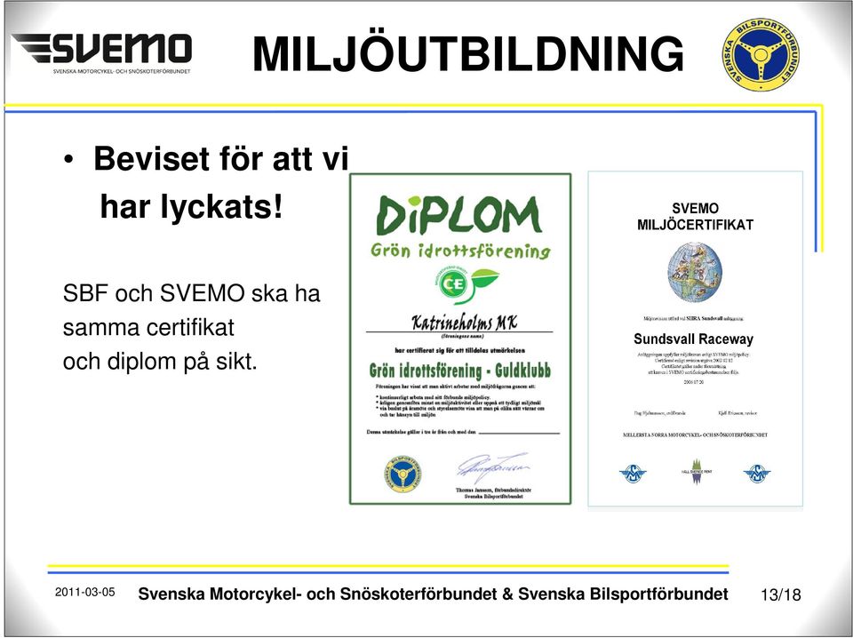 diplom på sikt.