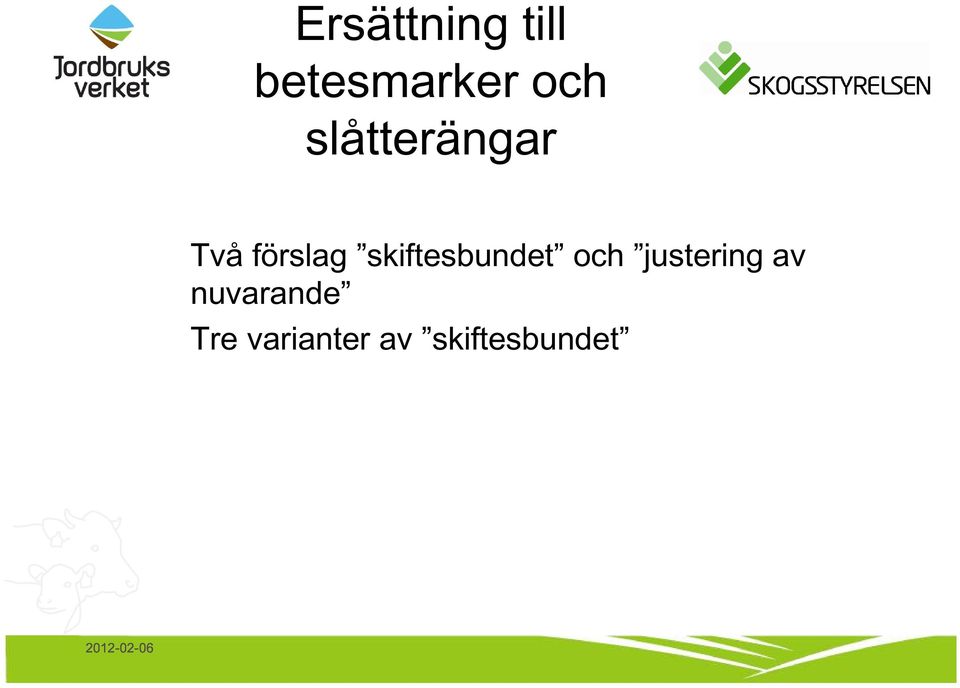 skiftesbundet och justering av