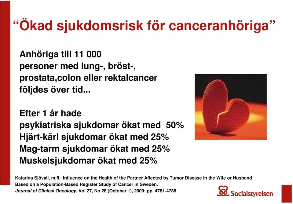 Muskelsjukdomar ökat med 25% Katarina Sjövall, m.fl.