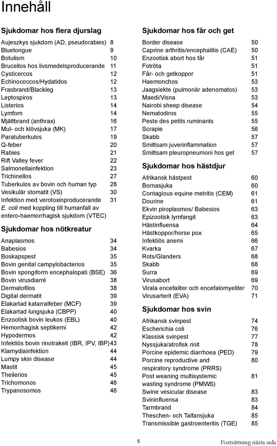 bovin och human typ 28 Vesikulär stomatit (VS) 0 Infektion med verotoxinproducerande 31 E.