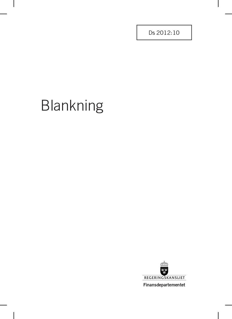 Blankning
