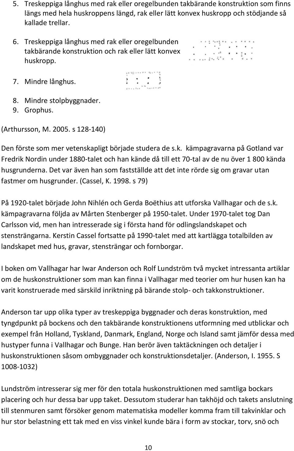 s 128-140) Den förste som mer vetenskapligt började studera de s.k. kämpagravarna på Gotland var Fredrik Nordin under 1880-talet och han kände då till ett 70-tal av de nu över 1 800 kända husgrunderna.