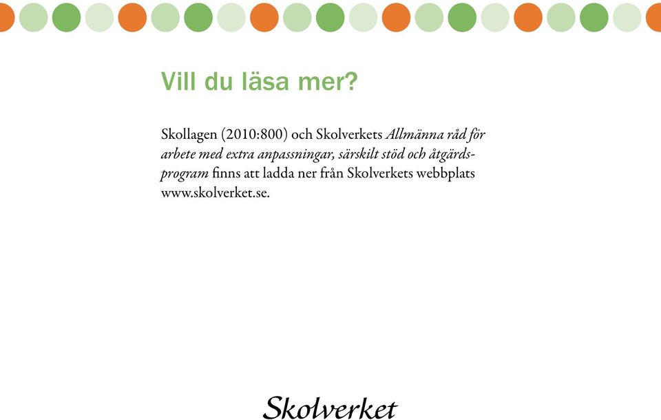 för arbete med extra anpassningar, särskilt stöd