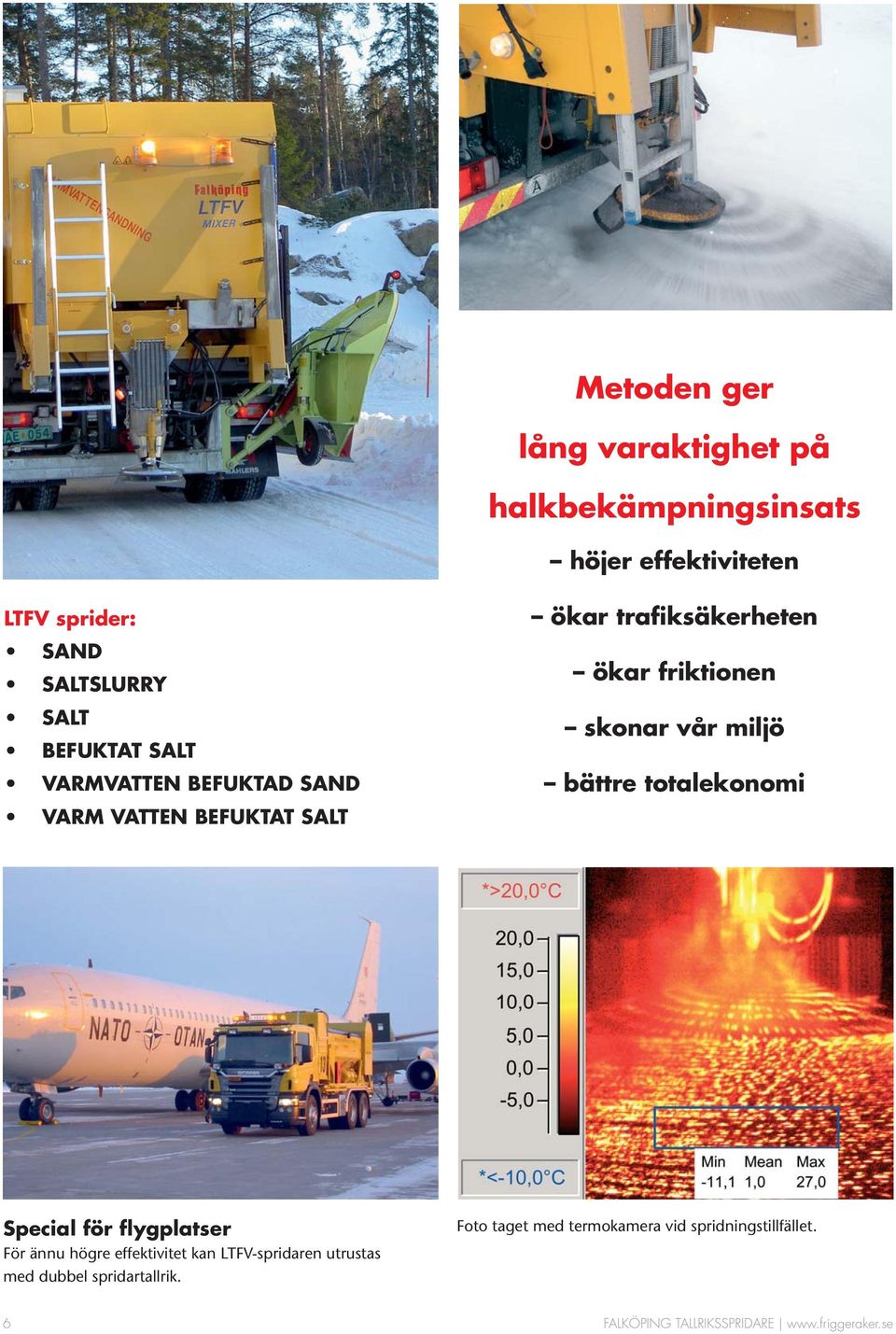 miljö bättre totalekonomi Special för flygplatser För ännu högre effektivitet kan LTFV-spridaren utrustas med