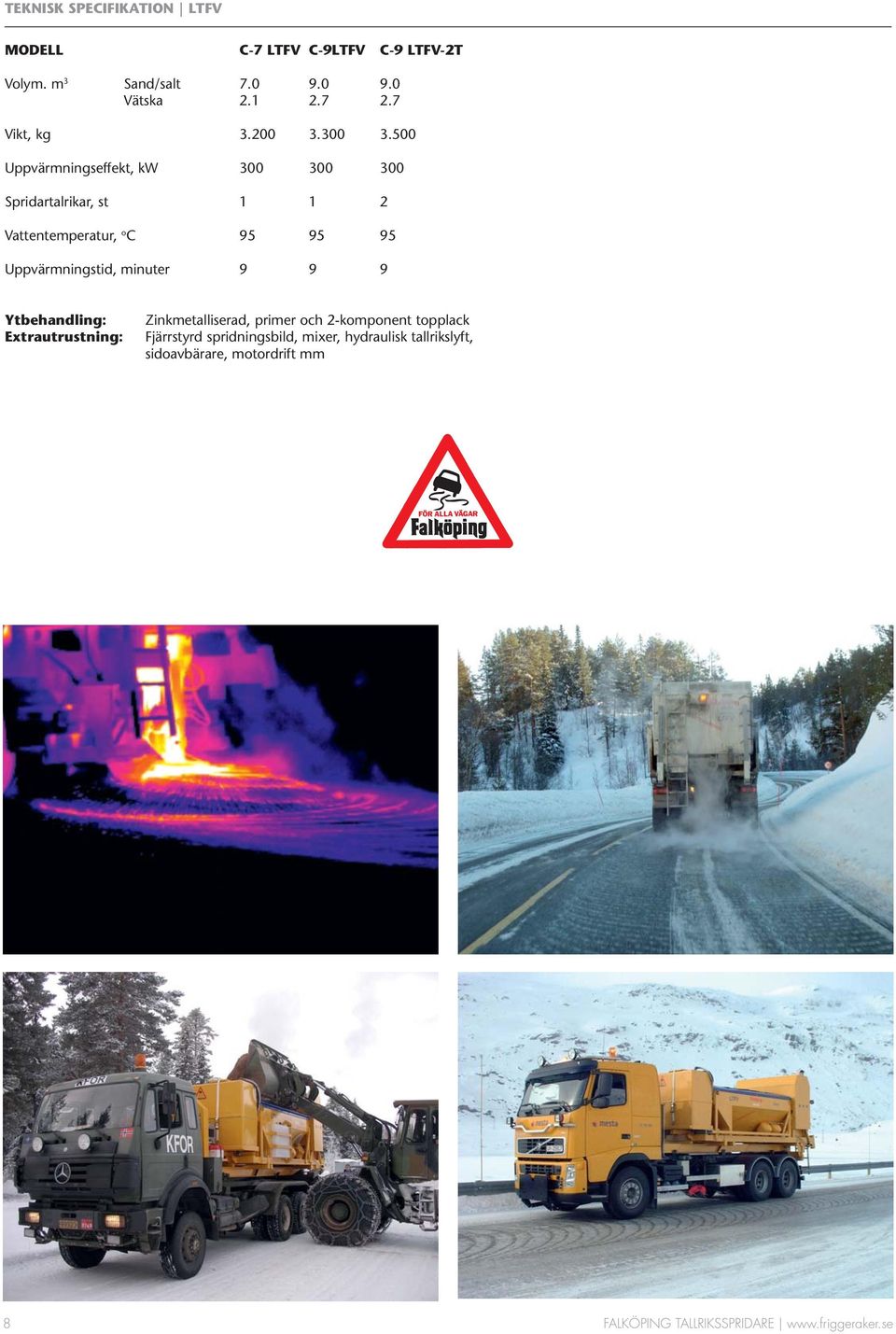 500 Uppvärmningseffekt, kw 300 300 300 Spridartalrikar, st 1 1 2 Vattentemperatur, o C 95 95 95 Uppvärmningstid,