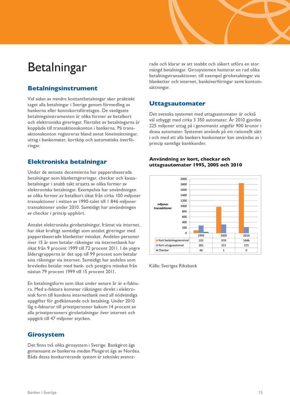 På transaktionskonton registreras bland annat löneinsättningar, uttag i bankomater, kortköp och automatiska överföringar.
