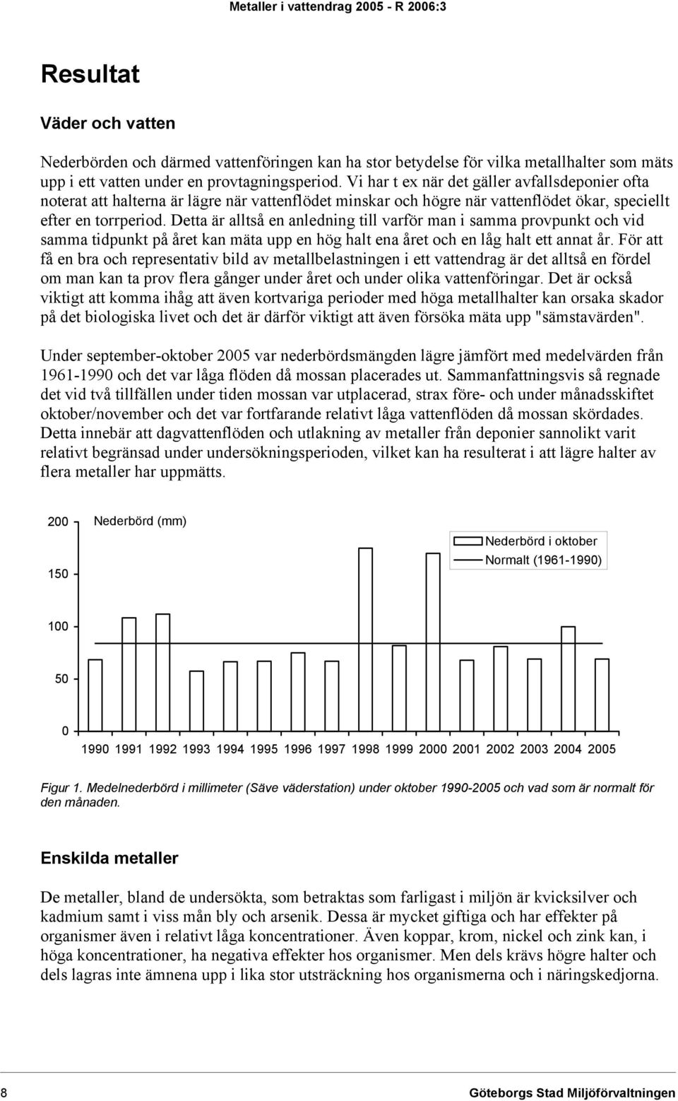 Detta är alltså en anledning till varför man i samma provpunkt och vid samma tidpunkt på året kan mäta upp en hög halt ena året och en låg halt ett annat år.