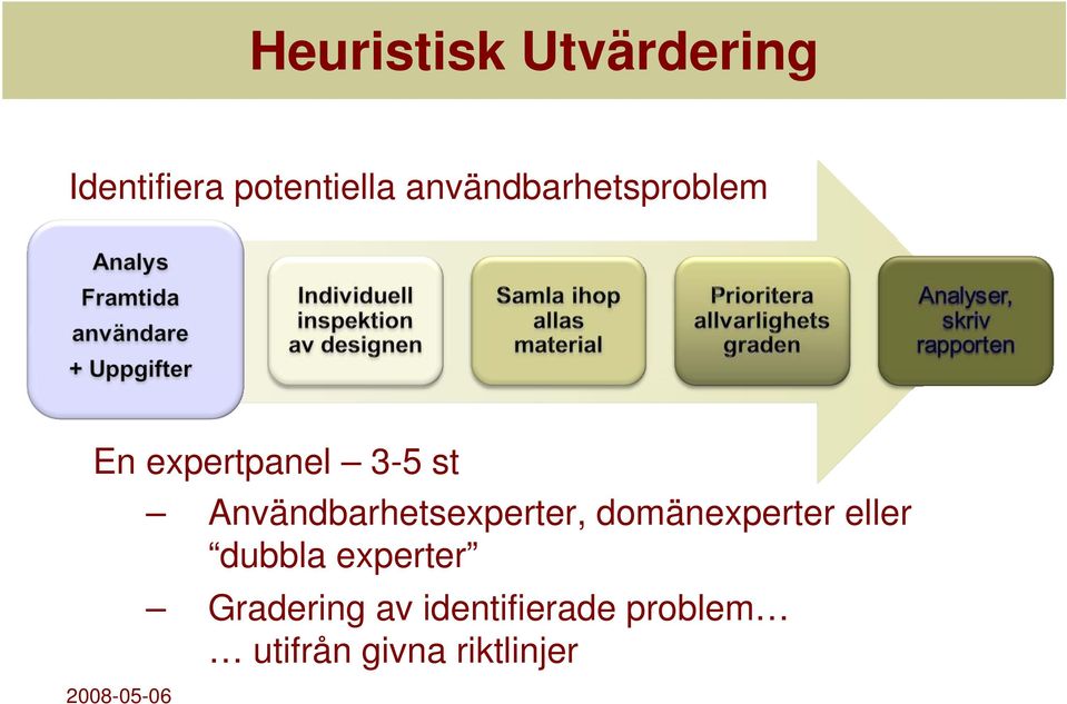 Användbarhetsexperter, domänexperter eller dubbla