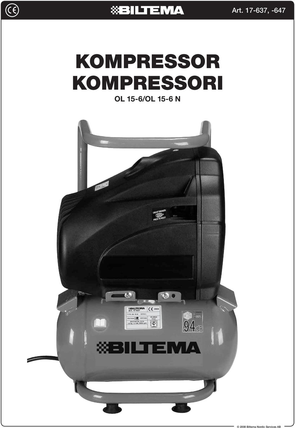 lemmer Embankment Forhandle Kompressor Kompressori OL 15-6/OL 15-6 N - PDF Free Download