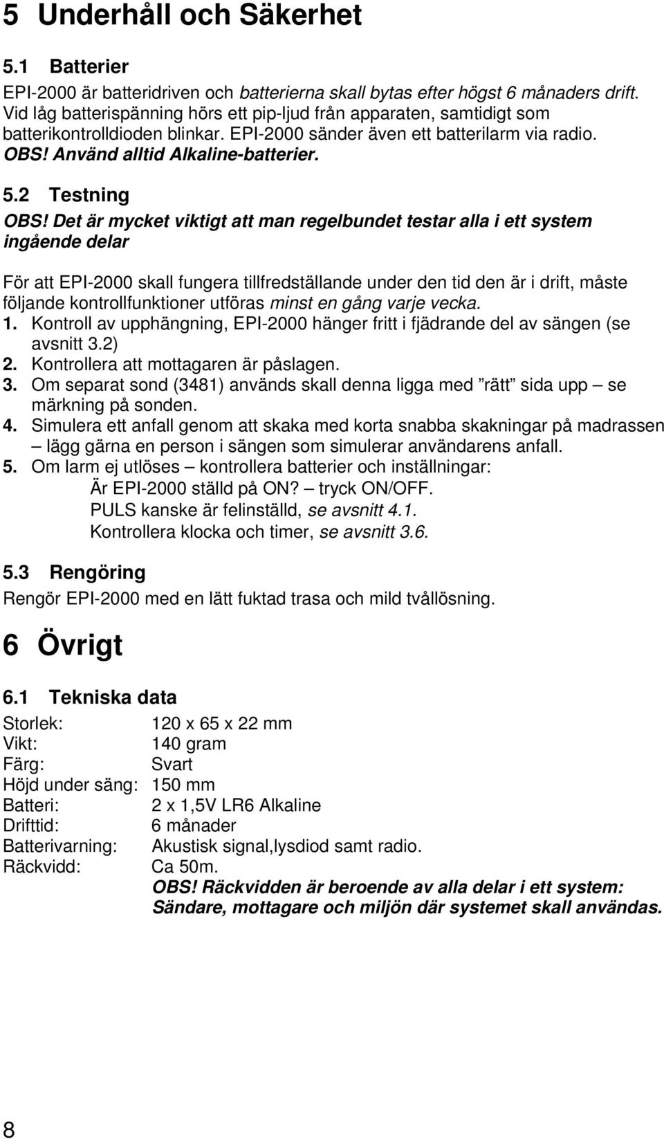 2 Testning OBS!