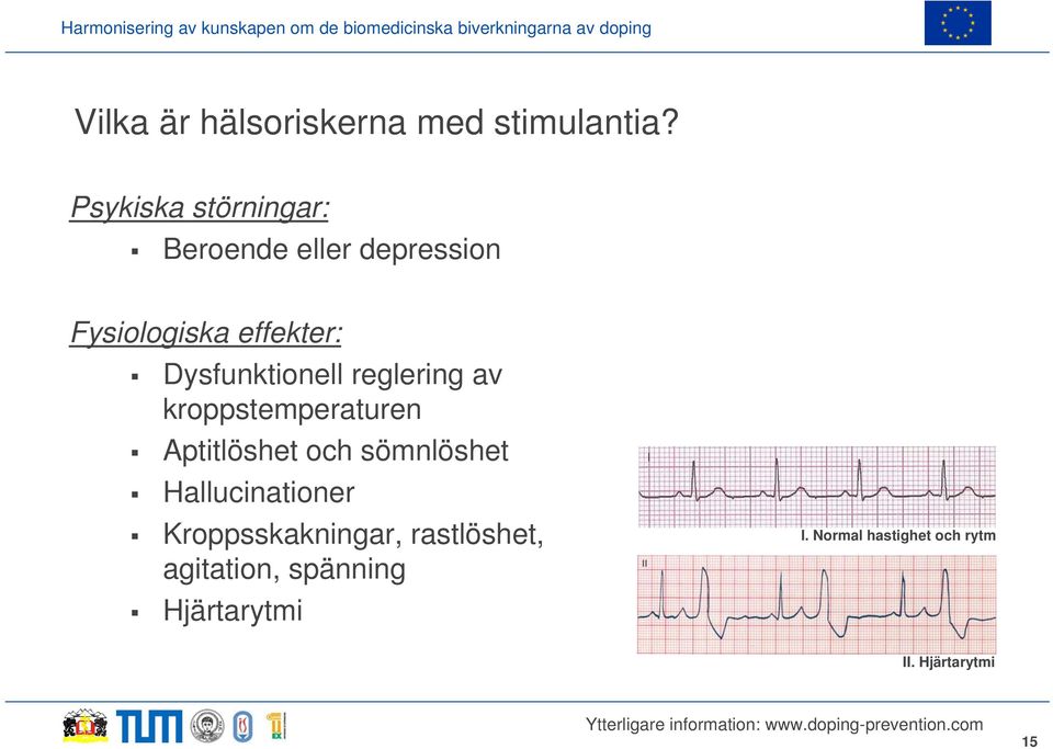 Dysfunktionell reglering av kroppstemperaturen Aptitlöshet och sömnlöshet