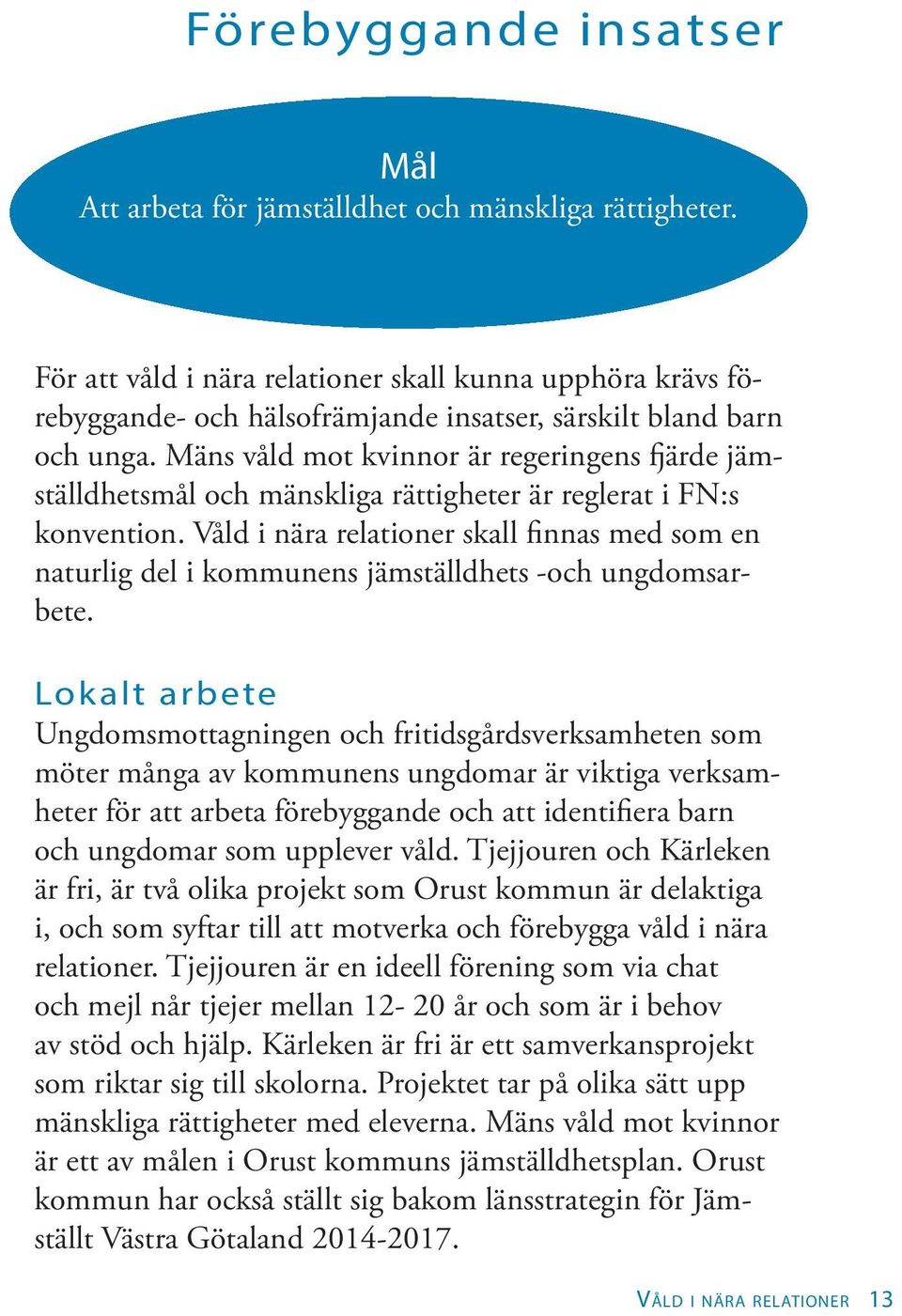 Mäns våld mot kvinnor är regeringens fjärde jämställdhetsmål och mänskliga rättigheter är reglerat i FN:s konvention.