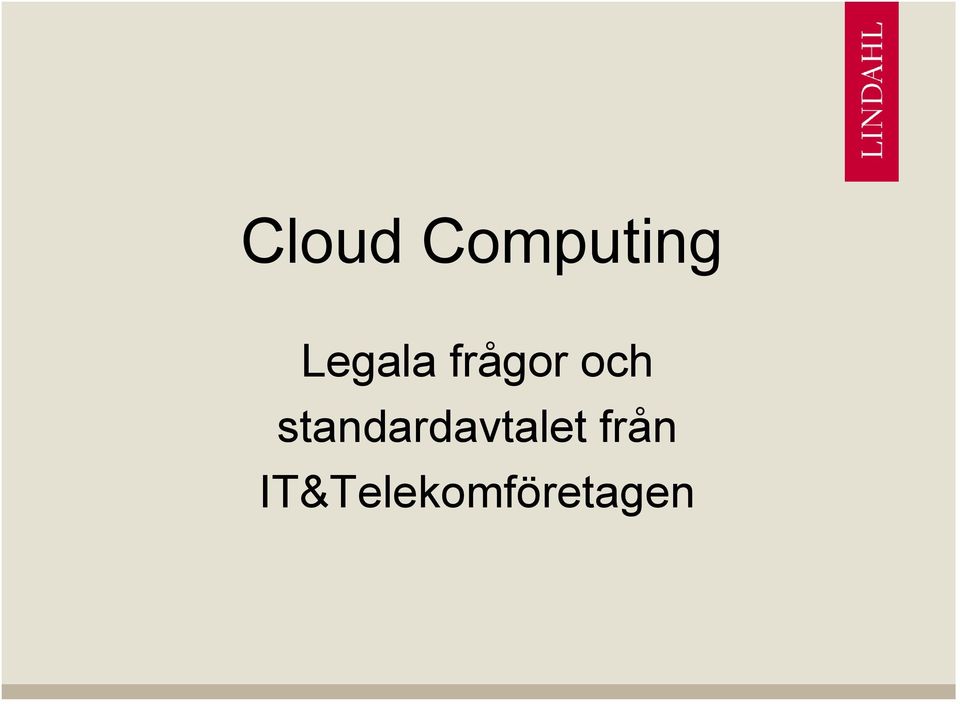 standardavtalet