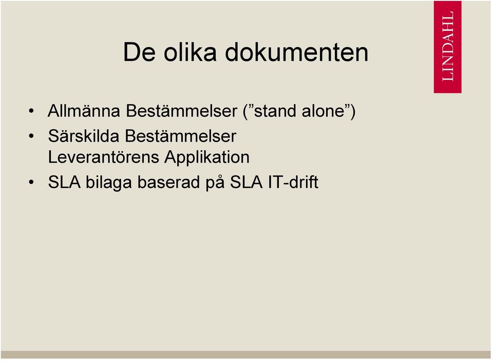 Särskilda Bestämmelser