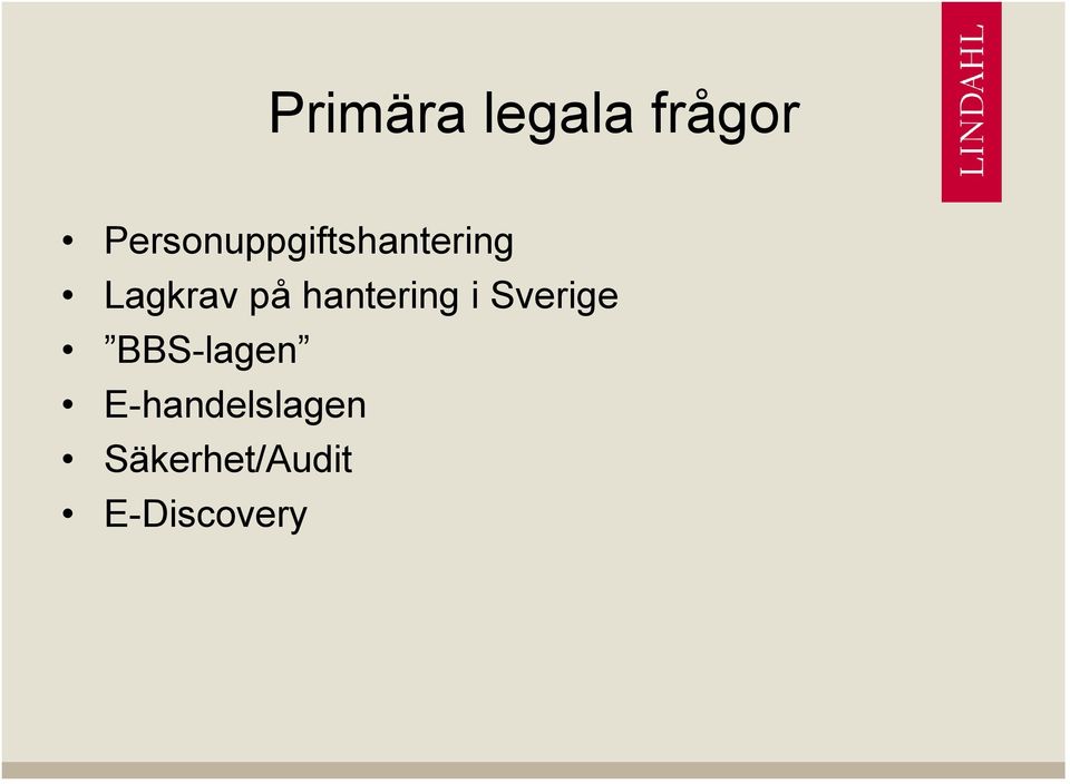 på hantering i Sverige