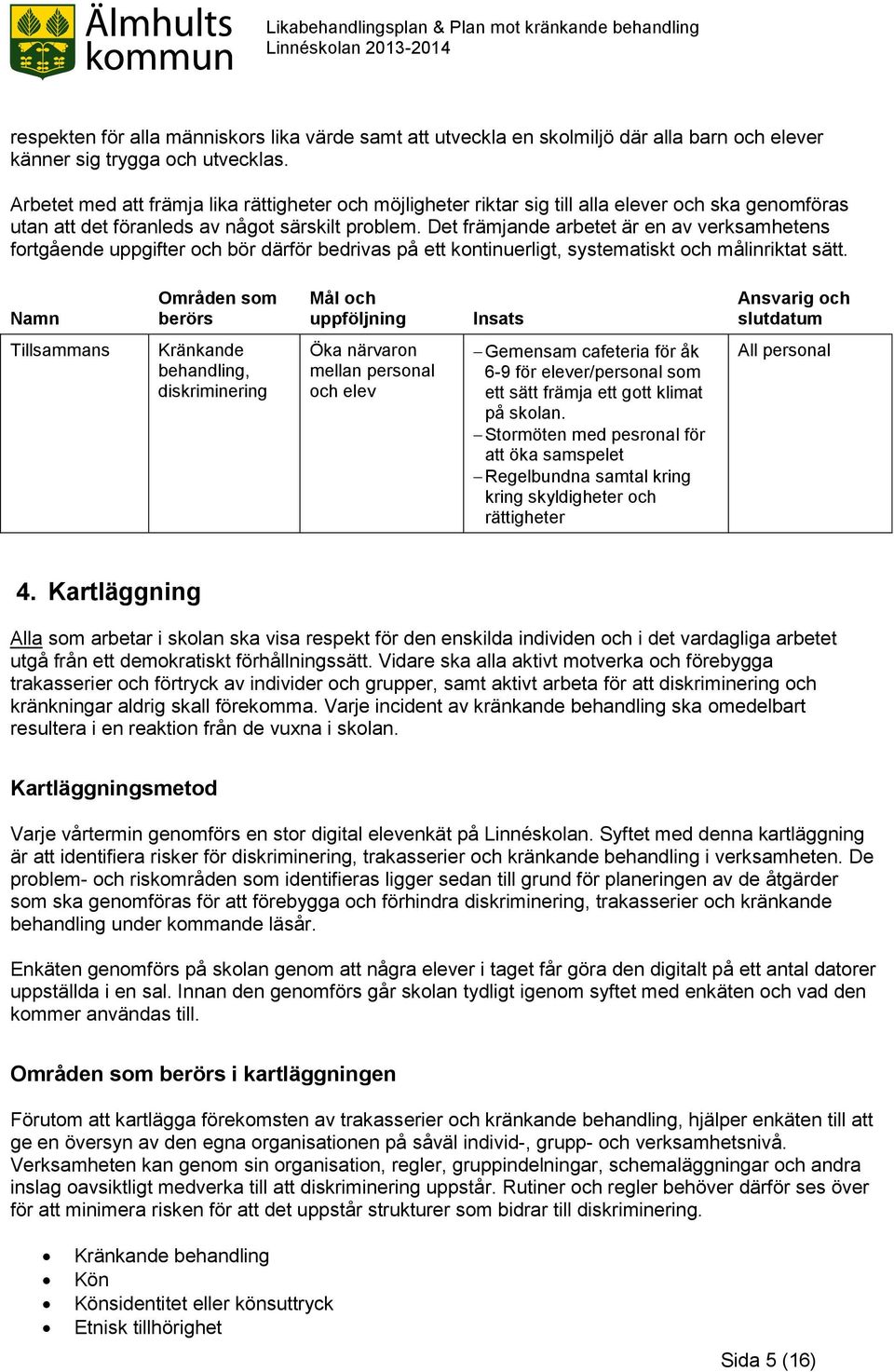 Det främjande arbetet är en av verksamhetens fortgående uppgifter och bör därför bedrivas på ett kontinuerligt, systematiskt och målinriktat sätt.