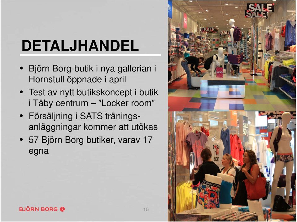 centrum Locker room Försäljning i SATS
