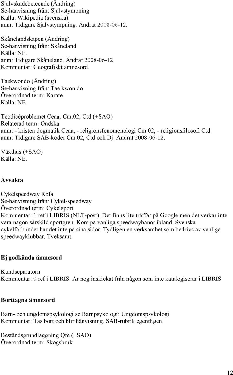 Taekwondo (Ändring) Se-hänvisning från: Tae kwon do Överordnad term: Karate Teodicéproblemet Ceaa; Cm.02; C:d (+SAO) Relaterad term: Ondska anm: - kristen dogmatik Ceaa, - religionsfenomenologi Cm.