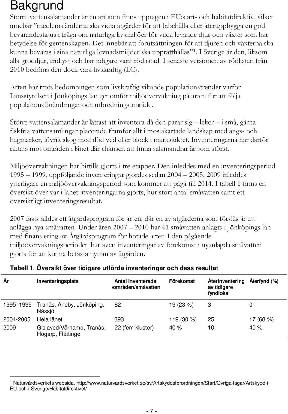 Det innebär att förutsättningen för att djuren och växterna ska kunna bevaras i sina naturliga levnadsmiljöer ska upprätthållas 1.