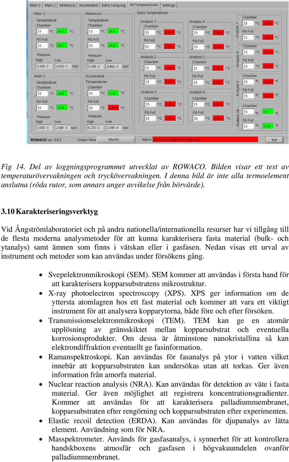 10 Karakteriseringsverktyg Vid Ångströmlaboratoriet och på andra nationella/internationella resurser har vi tillgång till de flesta moderna analysmetoder för att kunna karakterisera fasta material