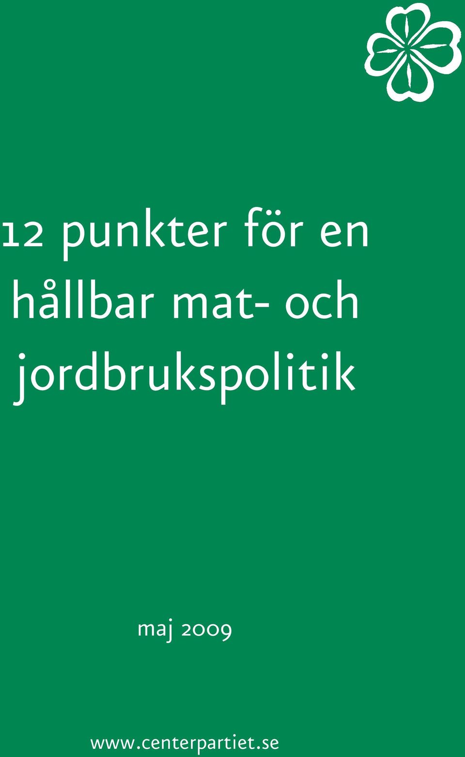 jordbrukspolitik maj