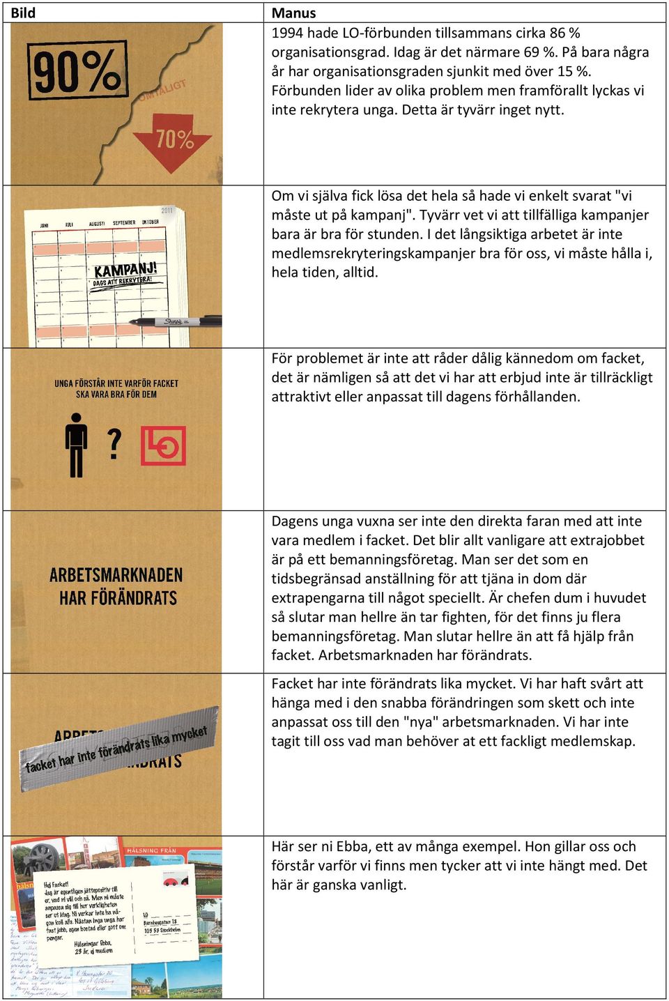 Tyvärr vet vi att tillfälliga kampanjer bara är bra för stunden. I det långsiktiga arbetet är inte medlemsrekryteringskampanjer bra för oss, vi måste hålla i, hela tiden, alltid.