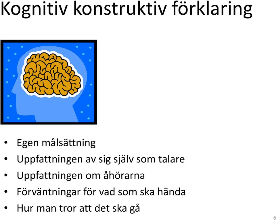 talare Uppfattningen om åhörarna