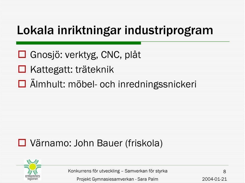 träteknik Älmhult: möbel- och