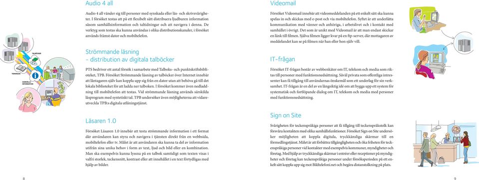 De verktyg som testas ska kunna användas i olika distributionskanaler, i försöket används främst dator och mobiltelefon.