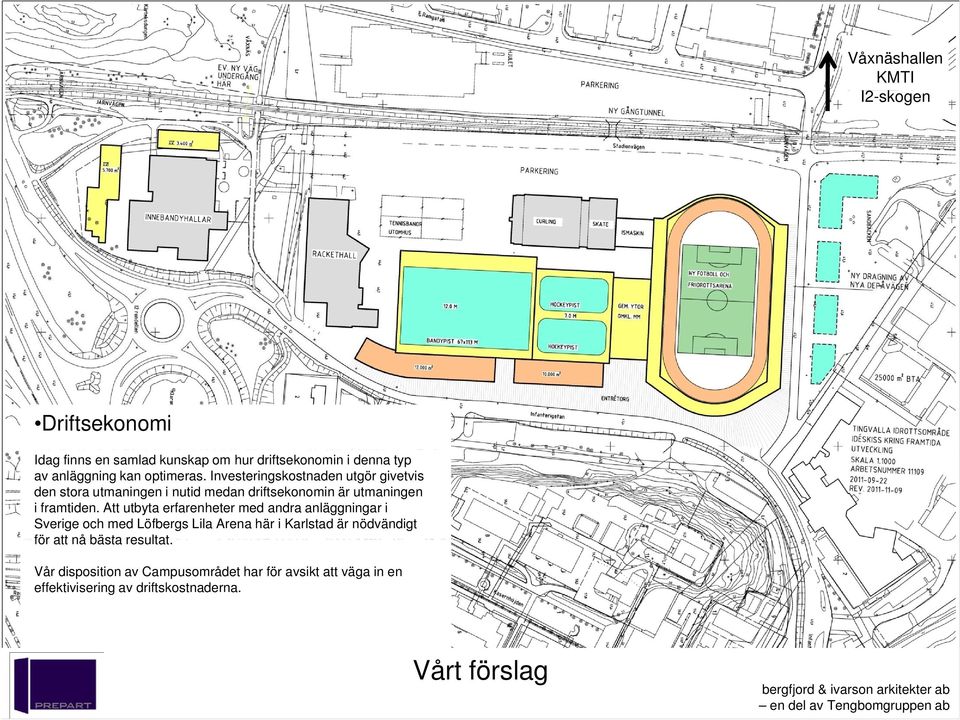 Att utbyta erfarenheter med andra anläggningar i Sverige och med Löfbergs Lila Arena här i Karlstad är nödvändigt för