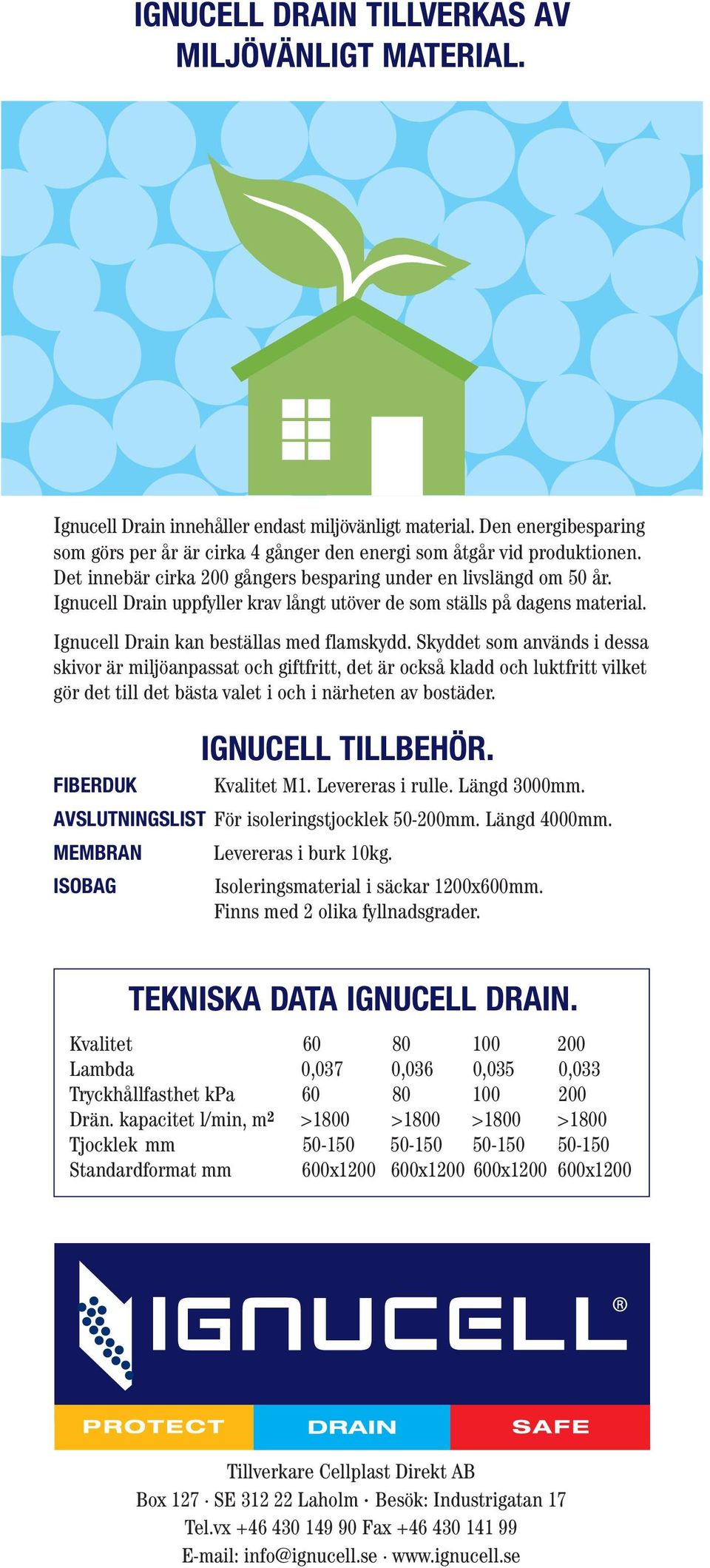 Skyddet som används i dessa skivor är miljöanpassat och giftfritt, det är också kladd och luktfritt vilket gör det till det bästa valet i och i närheten av bostäder. IGNUCELL TILLBEHÖR. Kvalitet M1.