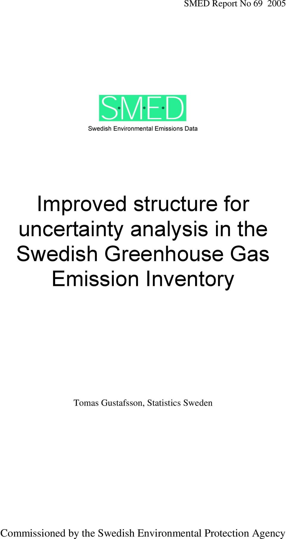 Inventory Tomas Gustafsson, Statistics Sweden