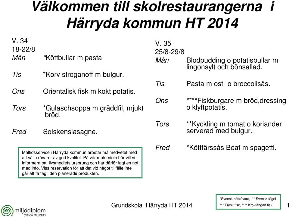 **Kyckling m tomat o koriander serverad med bulgur. Måltidsservice i Härryda kommun arbetar målmedvetet med att välja råvaror av god kvalitet.