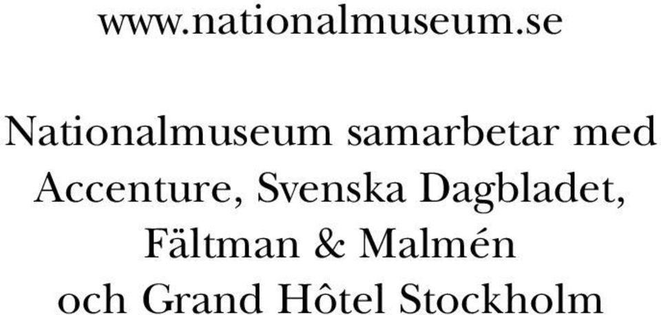 med Accenture, Svenska