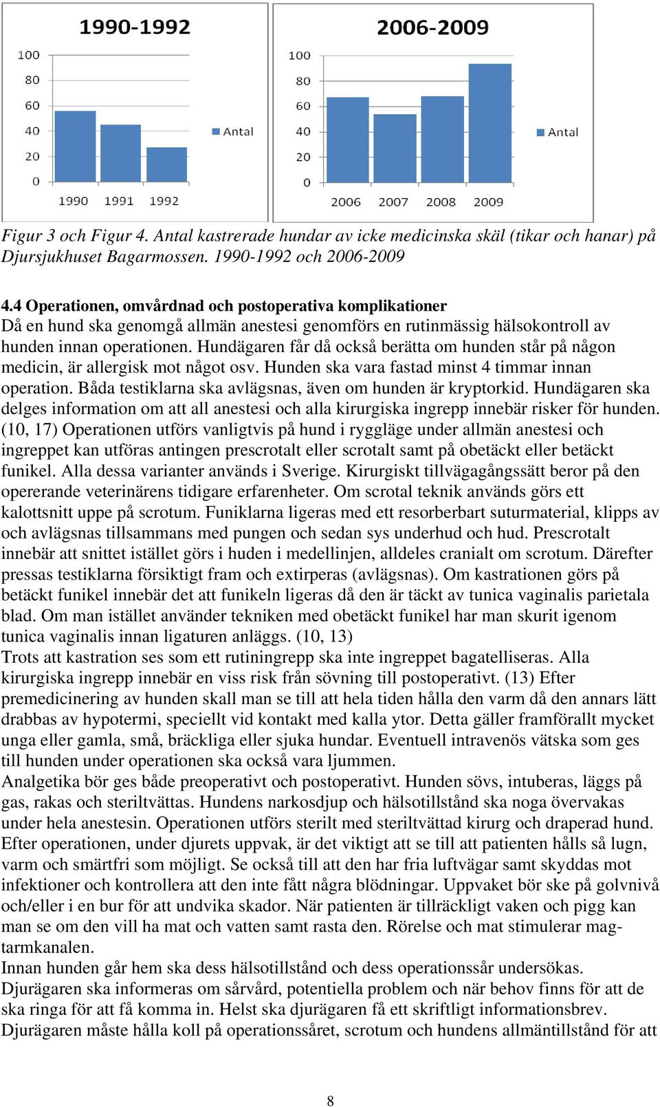 Hundägaren får då också berätta om hunden står på någon medicin, är allergisk mot något osv. Hunden ska vara fastad minst 4 timmar innan operation.