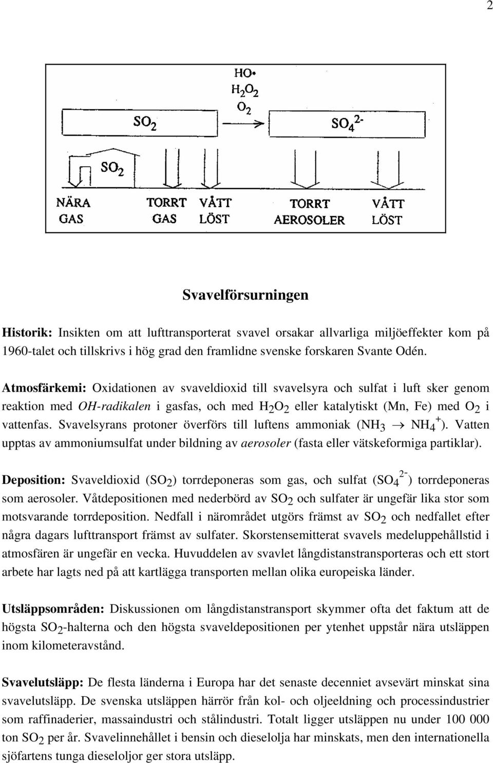 Svavelsyrans protoner överförs till luftens ammoniak (NH 3 NH 4 + ). Vatten upptas av ammoniumsulfat under bildning av aerosoler (fasta eller vätskeformiga partiklar).