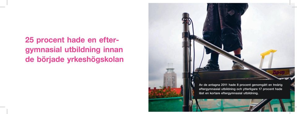 genomgått en treårig eftergymnasial utbildning och
