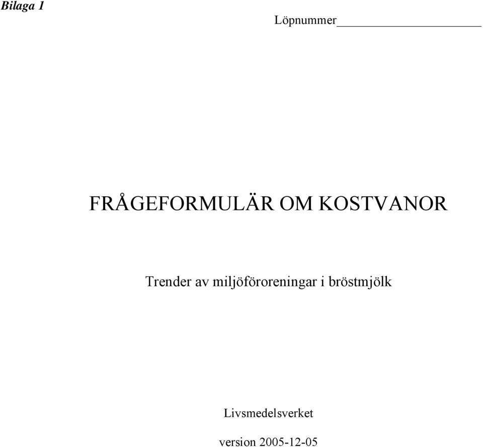 Trender av miljöföroreningar i