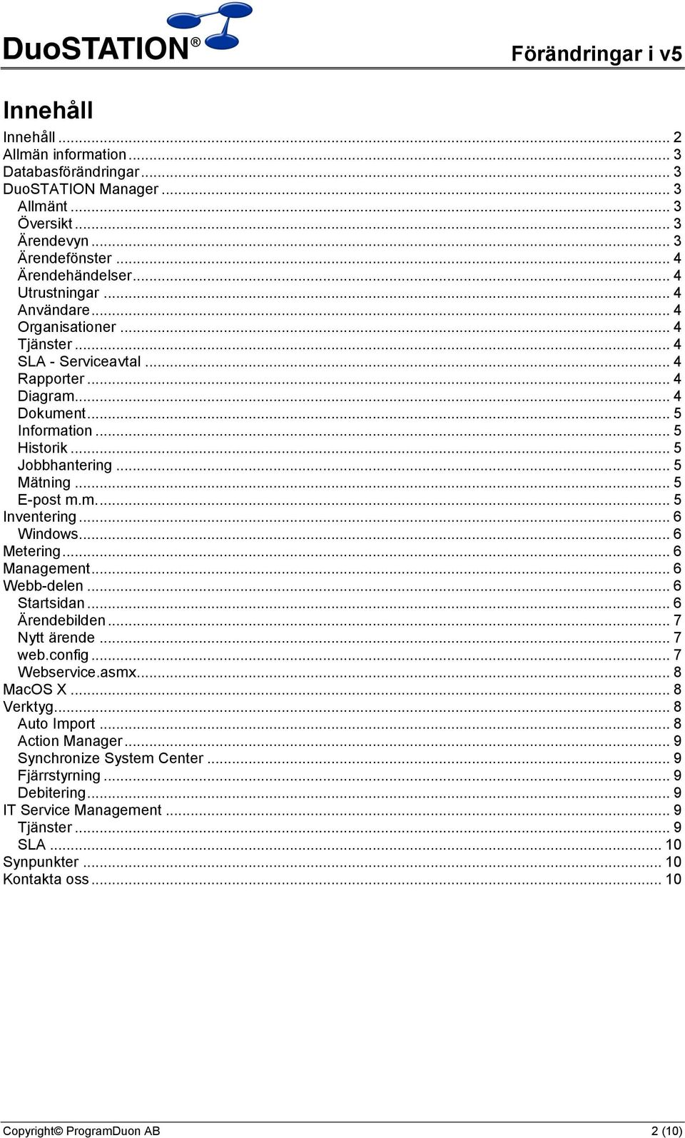 .. 6 Windows... 6 Metering... 6 Management... 6 Webb-delen... 6 Startsidan... 6 Ärendebilden... 7 Nytt ärende... 7 web.config... 7 Webservice.asmx... 8 MacOS X... 8 Verktyg... 8 Auto Import.