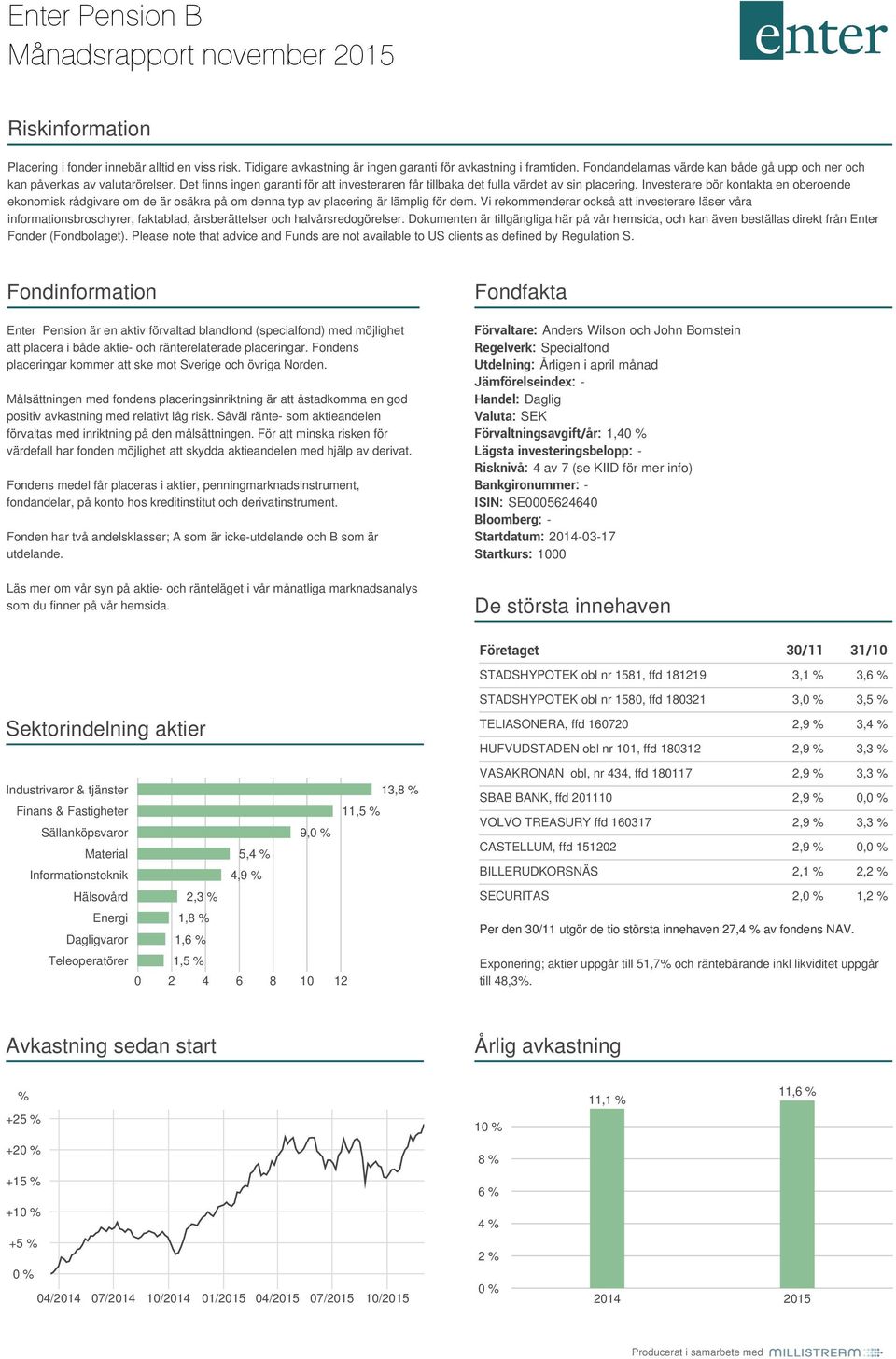 Investerare bör kontakta en oberoende ekonomisk rådgivare om de är osäkra på om denna typ av placering är lämplig för dem.