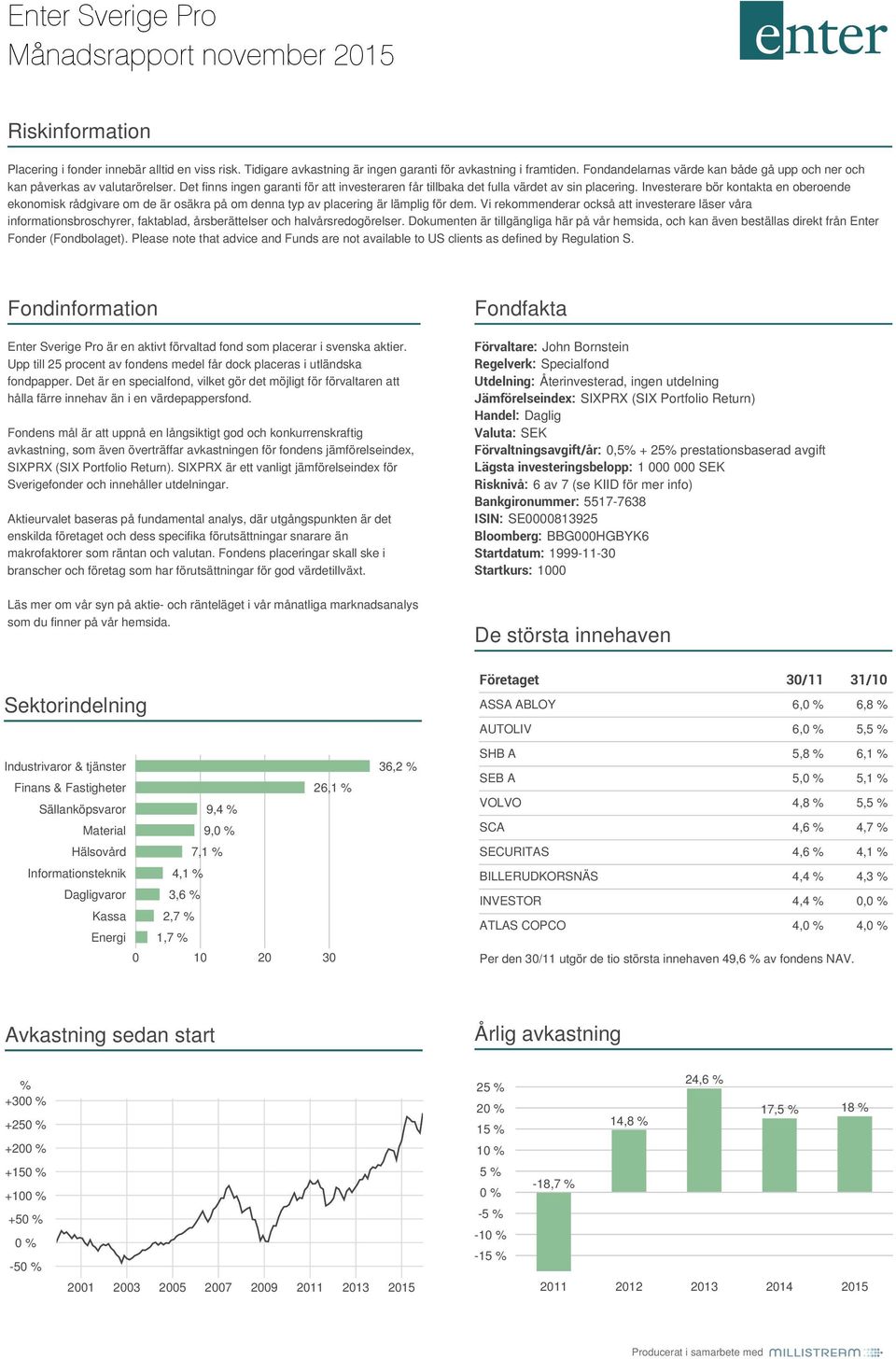 Investerare bör kontakta en oberoende ekonomisk rådgivare om de är osäkra på om denna typ av placering är lämplig för dem.